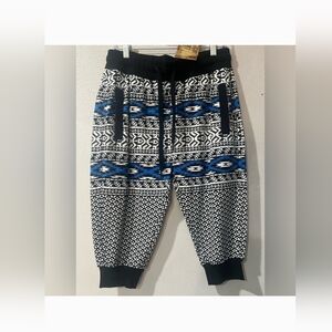 Decibel Black and Blue Joggers.